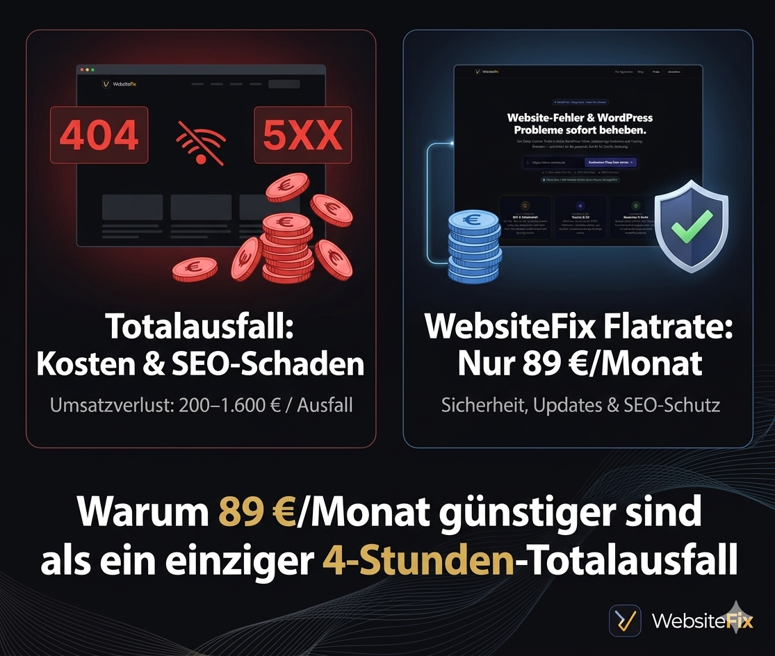 Sorglos-Flatrate vs. Totalausfall — die Mathematik hinter 89 €/Monat