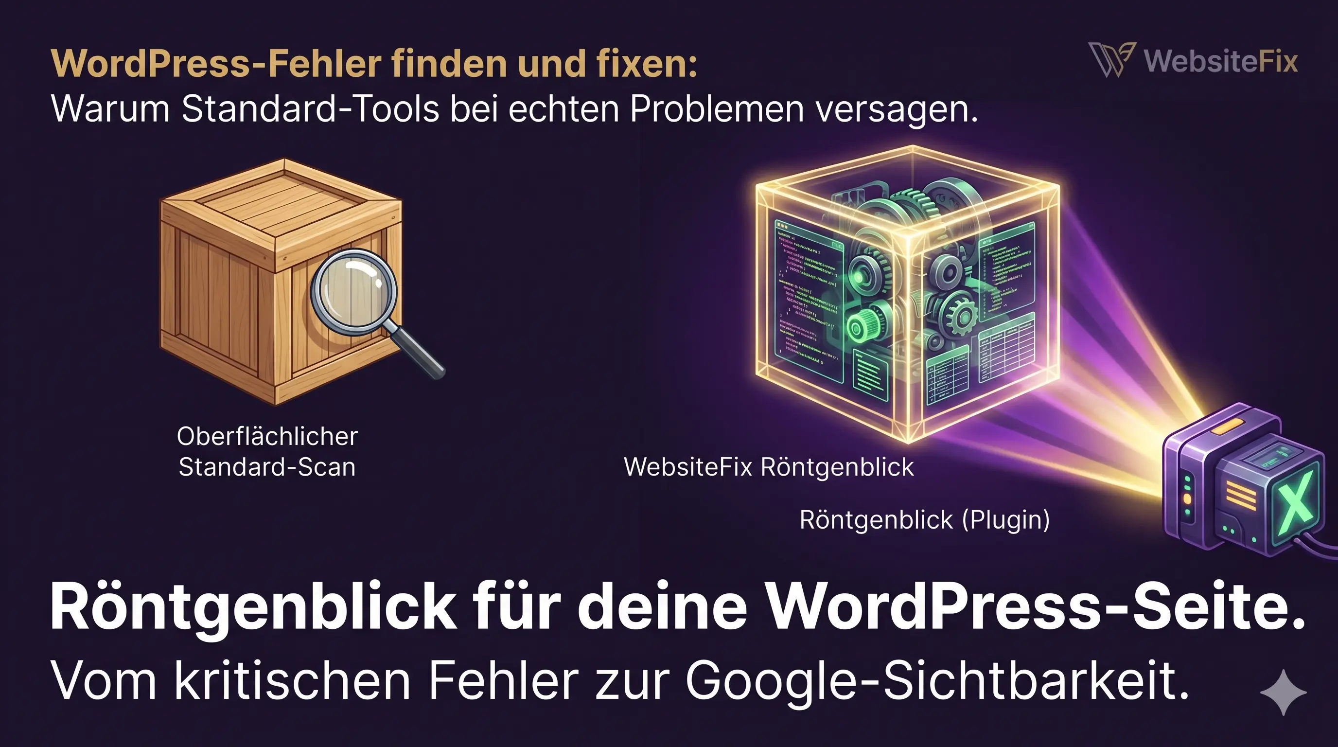 Standard-Scan vs Röntgenblick — wo bremst WordPress wirklich